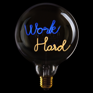 Work Hard - Message In The Bulb Asia | MITB ASIA